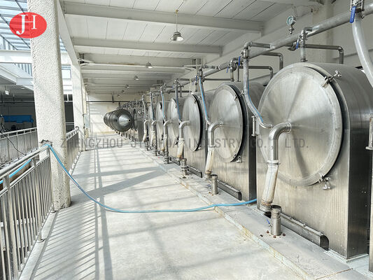 ডিহাইড্রেশন সেন্ট্রিফিউজ চালনী আলু স্টার্চ মেকিং মেশিন