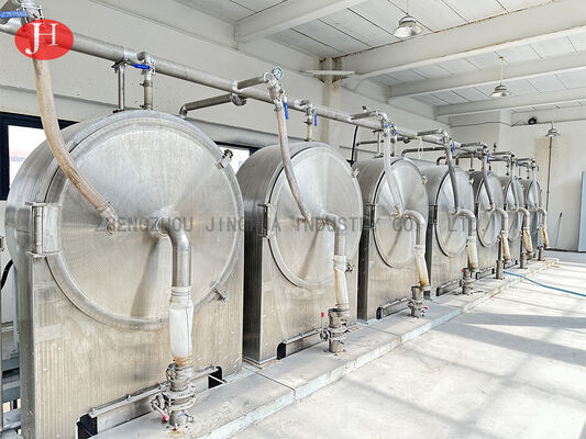 পাউডার মিলিং কাসাভা স্টার্চ সেন্ট্রিফুগাল চালনি প্রক্রিয়াকরণ সরঞ্জাম উচ্চ ক্ষমতা