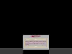 স্টেইনলেস স্টীল মিষ্টি আলু স্টার্চ মেশিন স্টার্চ প্রক্রিয়াকরণ সরঞ্জাম প্রকল্প প্রদর্শন